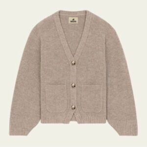 KHAITE Sienna Cardigan in Taupe